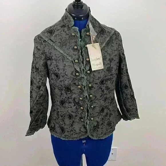 Lucy Paris Jackets & Blazers - 🆕nwt Lucy Paris brocade jacket with lace t…